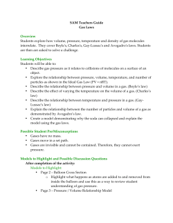 SAM Teachers Guide Gas Laws - RI