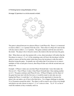 A Thinking Game Using Multiples of Four