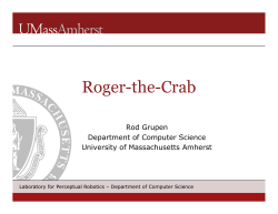 Roger-the-Crab - Laboratory for Perceptual Robotics
