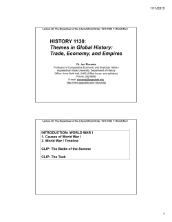 HISTORY 1130: Themes in Global History