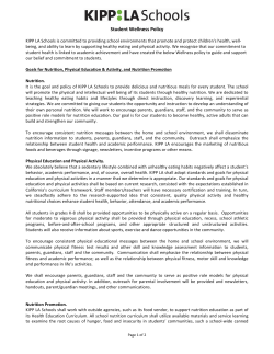 KIPP LA Wellness Policy