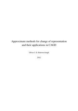 Approximate methods for change of representation and their