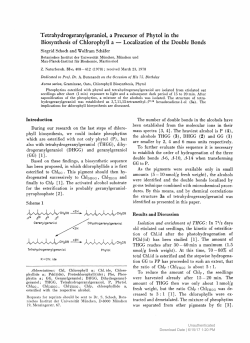 Localization of the Double Bonds