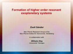 Formation of higher order resonant exoplanetary systems