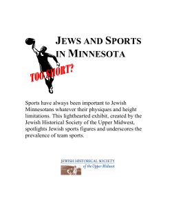 JEWS AND SPORTS IN MINNESOTA