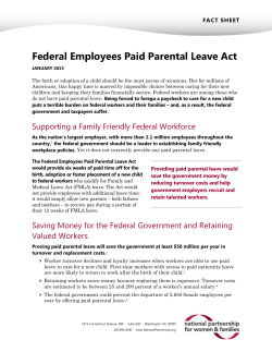 Federal Employees Paid Parental Leave Act