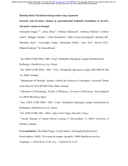 Parasites and invasions: changes in gastrointestinal helminth