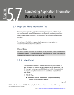5.7 Maps and Plans - BC Oil and Gas Commission