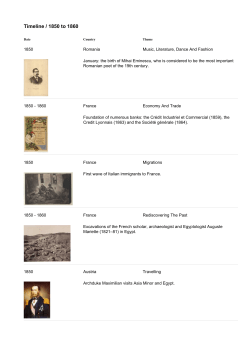 Timeline / 1850 to 1860