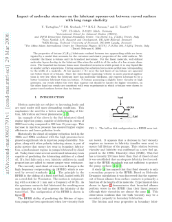 Impact of molecular structure on the lubricant squeeze