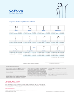 Longer and Shorter Length Standard Catheters