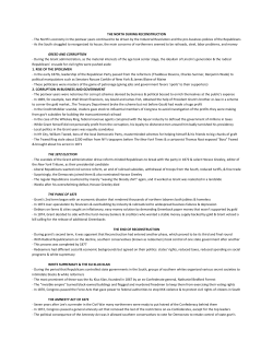 THE NORTH DURING RECONSTRUCTION