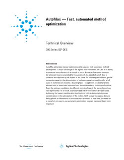 AutoMax &mdash; Fast, automated method optimization