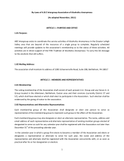ABE Intergroup Association Bylaws