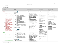 Curriculum Map