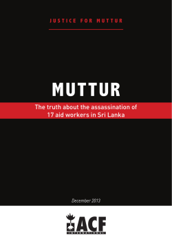 The truth about the assassination of 17 aid workers in Sri Lanka