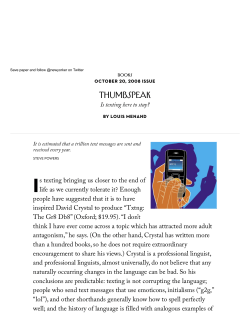 Thumbspeak - American University