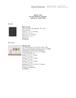 Exhibition Checklist