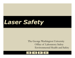 Laser Safety - Office of Lab Safety