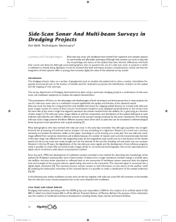 Side-Scan Sonar And Multi-beam Surveys in Dredging Projects