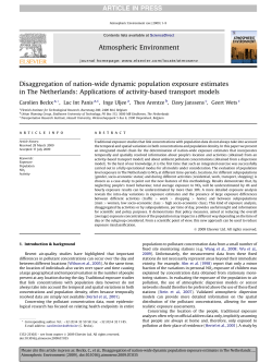 Disaggregation of nation-wide dynamic population exposure