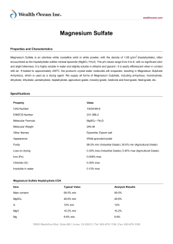 Magnesium Sulfate