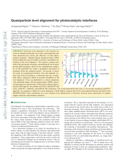 Quasiparticle level alignment for photocatalytic interfaces