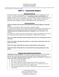Unit 5 - Community Helpers