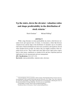 Up the stairs, down the elevator: valuation ratios and shape