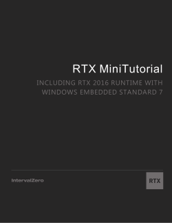 Including RTX Runtime with Windows Embedded Standard 7