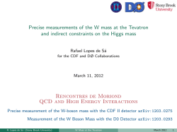 Precise measurements of the W mass at the Tevatron and indirect