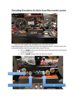 Threading Procedures for Retro Scan Film transfer system 3 4
