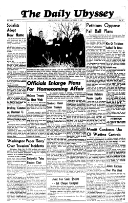 Officials Enlar pe Plans For Homecoming Affair