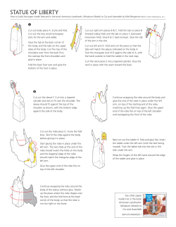 Statue of Liberty Paper Model Instructions