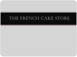 The French cake store