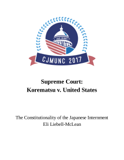 Supreme Court: Korematsu v. United States
