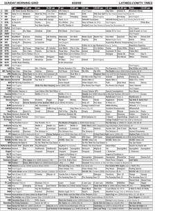 SUNDAY MORNING GRID 9/28/08 LATIMES.COM/TV TIMES
