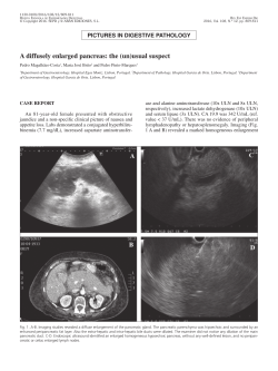 A diffusely enlarged pancreas: the (un)usual suspect
