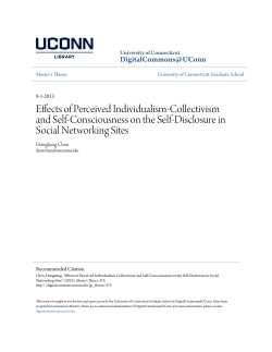 Effects of Perceived Individualism
