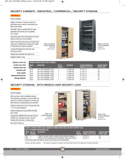 security cabinets - Herbert Williams