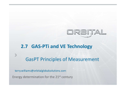 2.7 GAS-PTi and VE Technology GasPT Principles of Measurement