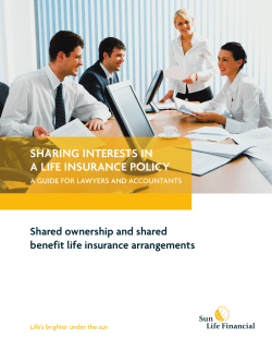 sharing interests in a life insurance policy