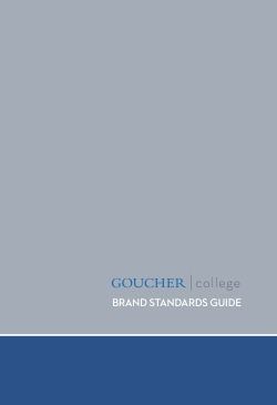 Goucher College Brand Standards Guide