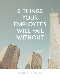 6 things your employees will fail without