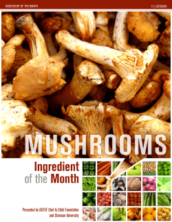 MUSHROOMS - American Culinary Federation