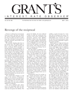 Revenge of the reciprocal - Grant`s Interest Rate Observer