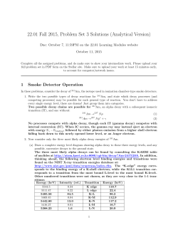 Problem Set 3 Solutions