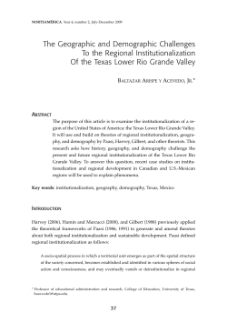 The Geographic and Demographic Challenges to the Regional