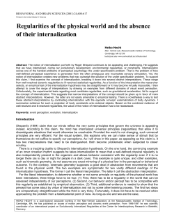 Regularities of the physical world and the absence of