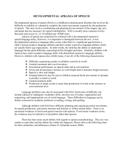 developmental apraxia of speech